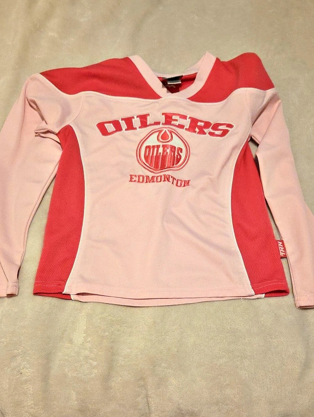 NHL Edmonton Oilers Girls Pink Fashion Jersey